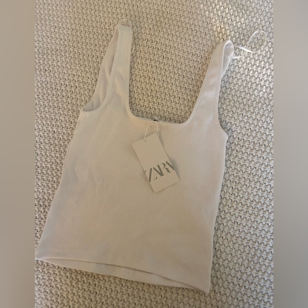 Zara- White tank top